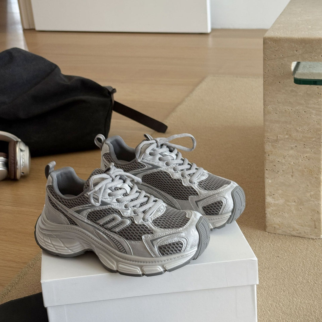 Damen Sportliche Sneaker mit atmungsaktiver Oberflächenstruktur und stoßdämpfendem Komfort EB