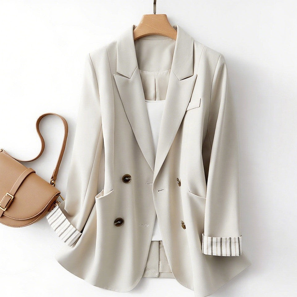Damen Kreuzeleganter Blazer mit stilvollen Details EB