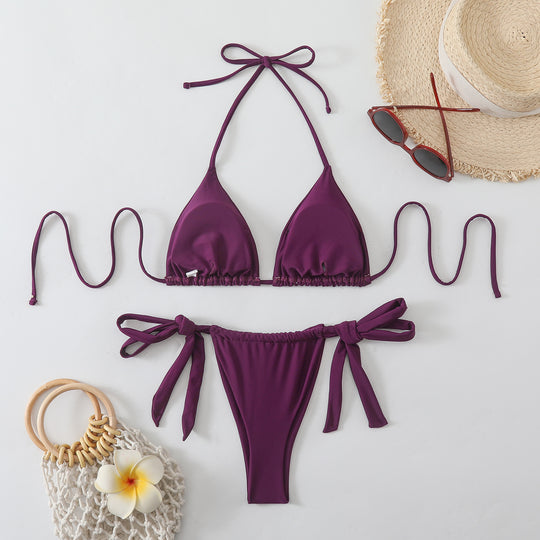Damen minimalistischer Dreieck-Bikini EB
