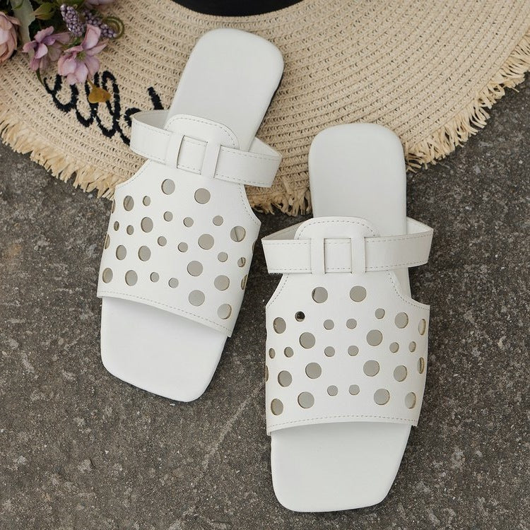 Damen bequeme Open-Toe Sandalen mit atmungsaktiven Lüftungsöffnungen EB