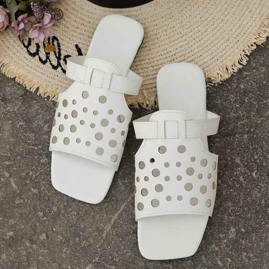 Damen bequeme Open-Toe Sandalen mit atmungsaktiven Lüftungsöffnungen EB