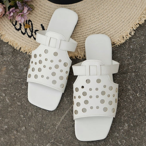 Damen bequeme Open-Toe Sandalen mit atmungsaktiven Lüftungsöffnungen EB