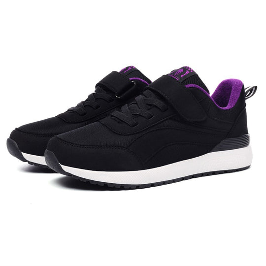 Damen Sportliche Sneakers mit praktischem Klettverschluss und gepolstertem Innenfutter EB