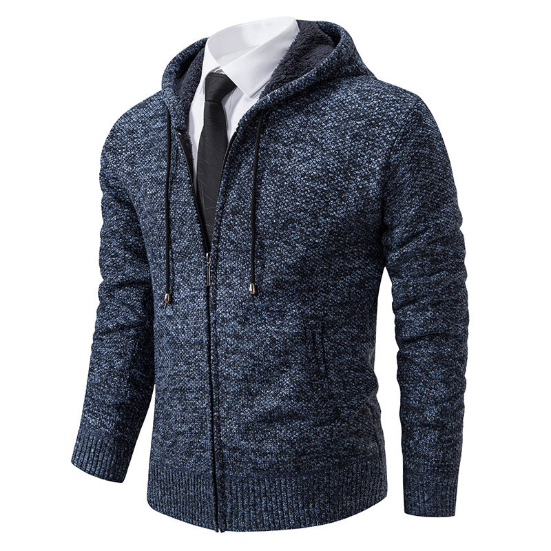 Herren Strickjacke mit modernem Schnitt und praktischem Reißverschluss EB