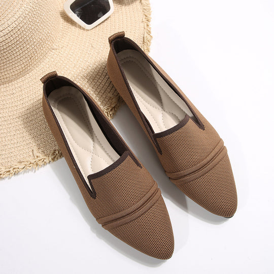 Damen elegante Slipper mit atmungsaktivem Obermaterial EB