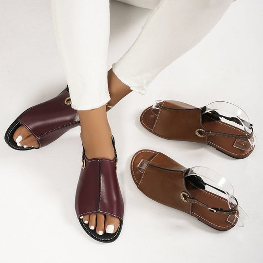 Damen offene Zehenschuhe mit modischem Design EB
