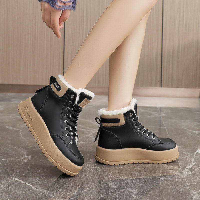 Damen Winterliche Stiefel mit kuscheligem Fleece-Futter und rutschfester Sohle EB