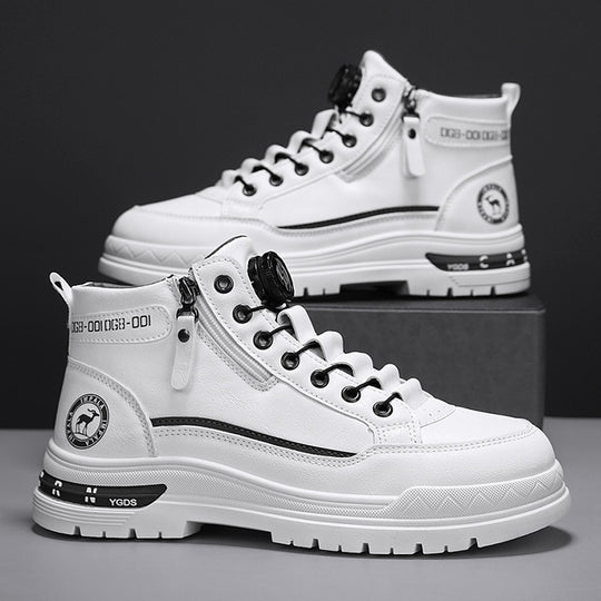 Damen modische High-Top Sneakers mit praktischer Schnellschnürung EB