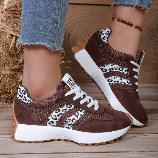 Damen sportliche Sneaker im Retro-Design mit atmungsaktiven Materialien EB