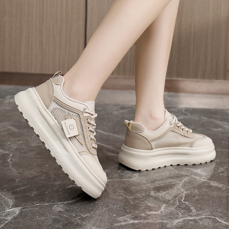 Damen Modische Sneakers mit atmungsaktiver Mesh-Oberfläche und dämpfendem Sohlenprofil EB