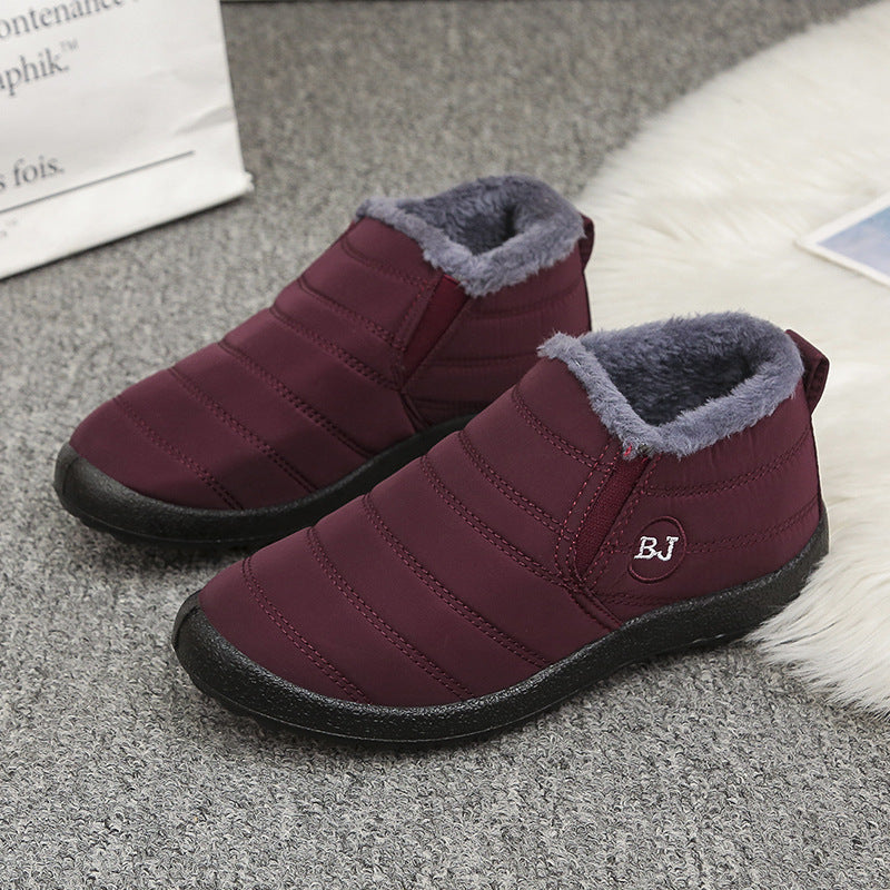Damen gefütterte Freizeit-Stiefeletten mit rutschfester Sohle und praktischem Reißverschluss EB