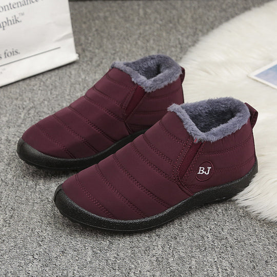 Damen gefütterte Freizeit-Stiefeletten mit rutschfester Sohle und praktischem Reißverschluss EB