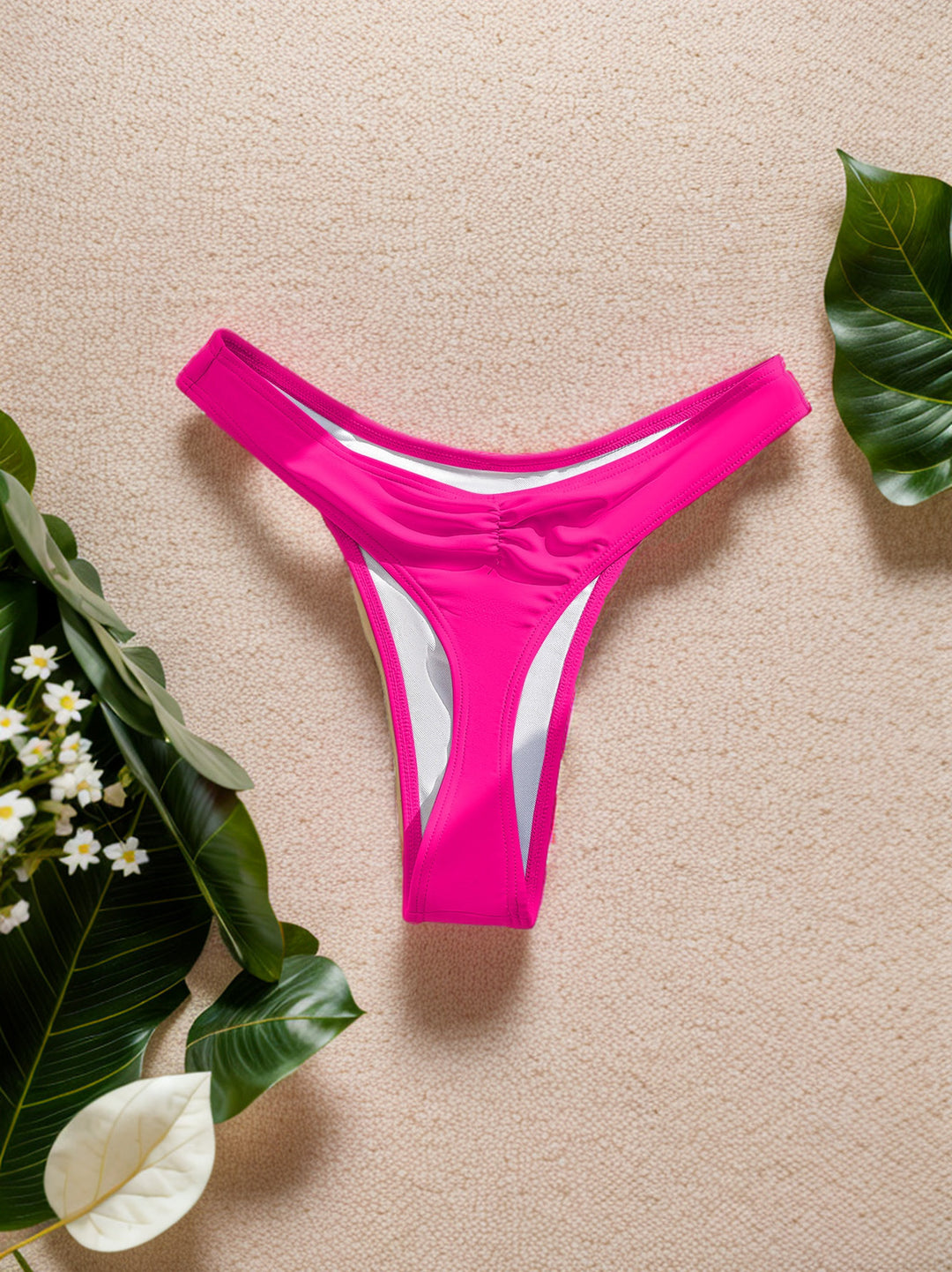 Damen Bikini-Hose mit hohem Beinausschnitt und elegantem Schnitt EB
