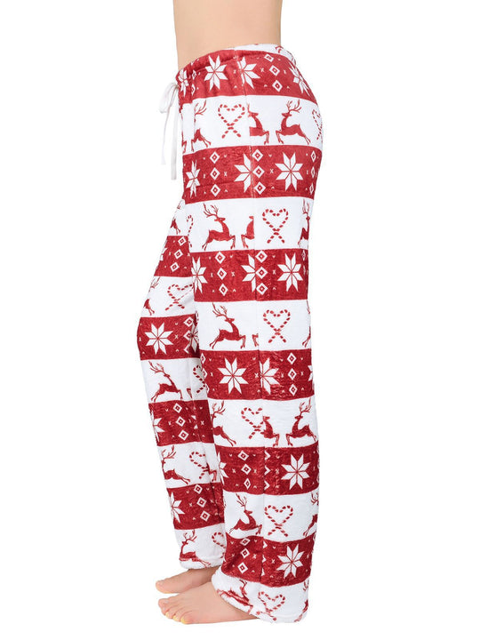 Damen Relaxed Fit Leopardenmuster Loungehose EB