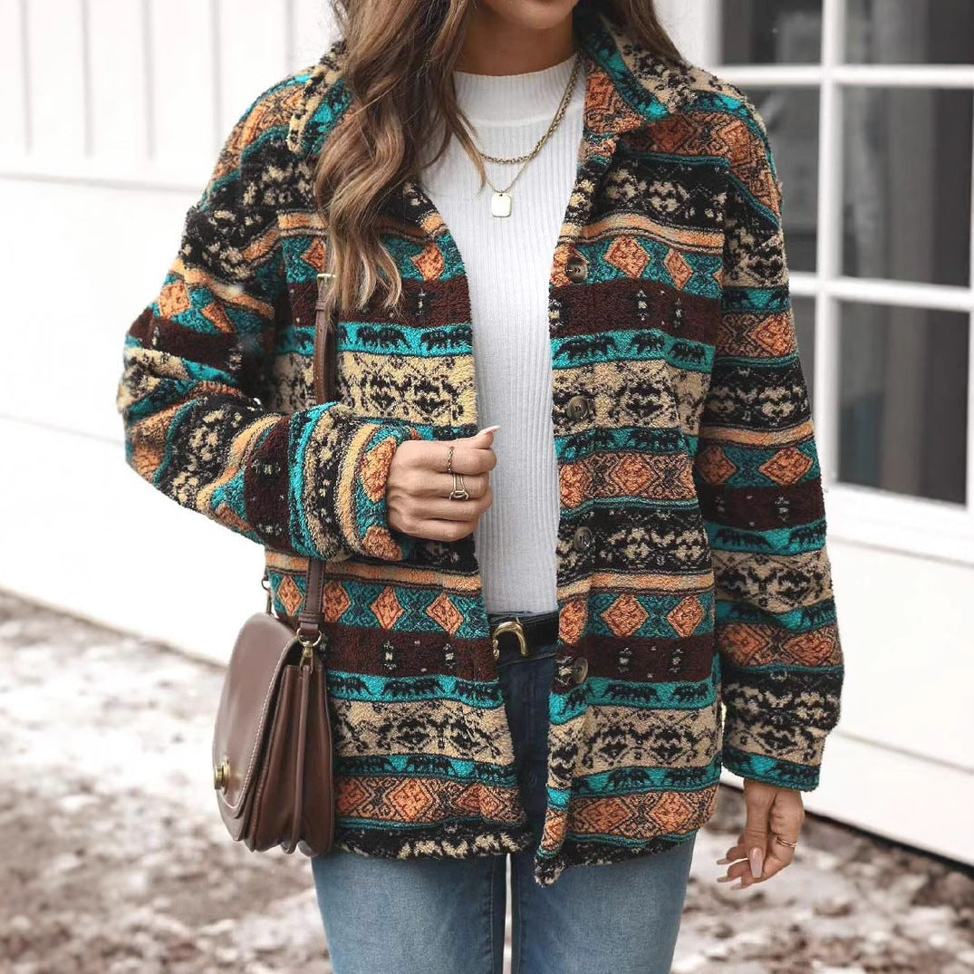 Damen modische Strickjacke mit detailreicher Farbgebung und komfortablem Schnitt EB
