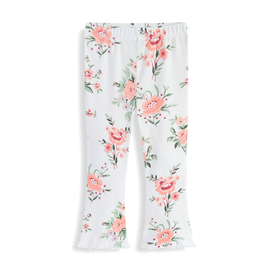 Mädchen Flared Leggings mit floralen Mustern EB