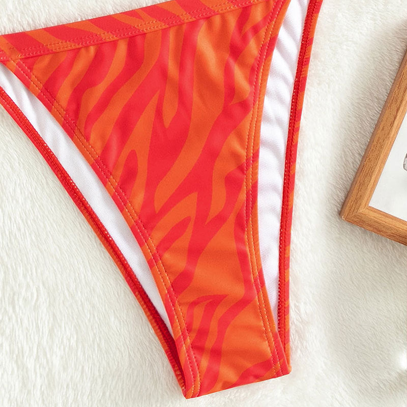Damen Bikini-Set mit trendigem Schnitt und aufregendem Leopardenmuster EB