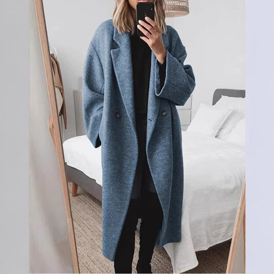 Damen Eleganter Oversized-Mantel EB