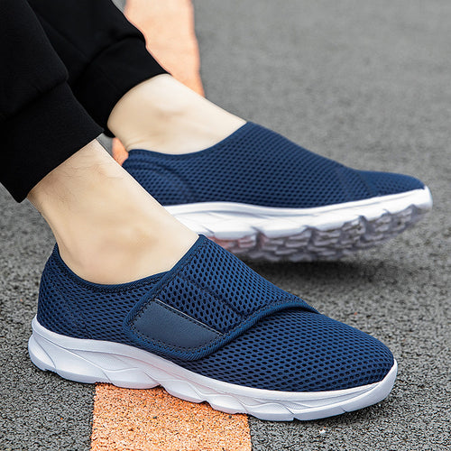 Damen Atmungsaktive Slip-On Sneakers mit elastischem Riemen EB