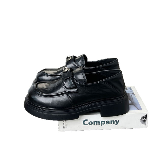 Damen elegante Mokassins mit modischem Schnallenverschluss EB
