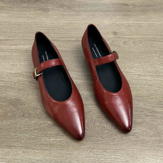 Damen elegante Ballerinas mit modischem Riemen und stilvollem Design EB