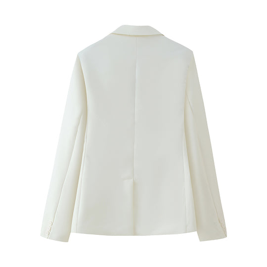 Damen elegante Blazerjacke mit taillierter Passform und modernen Details EB