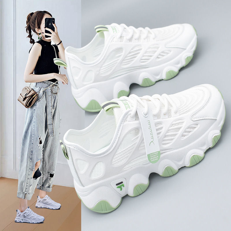 Damen Sportliche Sneakers mit atmungsaktiver Netzstruktur und komfortabler Dämpfung EB