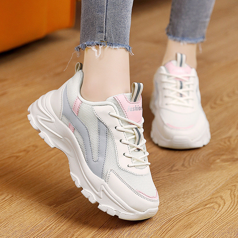 Damen Sportliche Lifestyle-Sneakers mit rutschfester Sohle und atmungsaktivem Mesh-EB