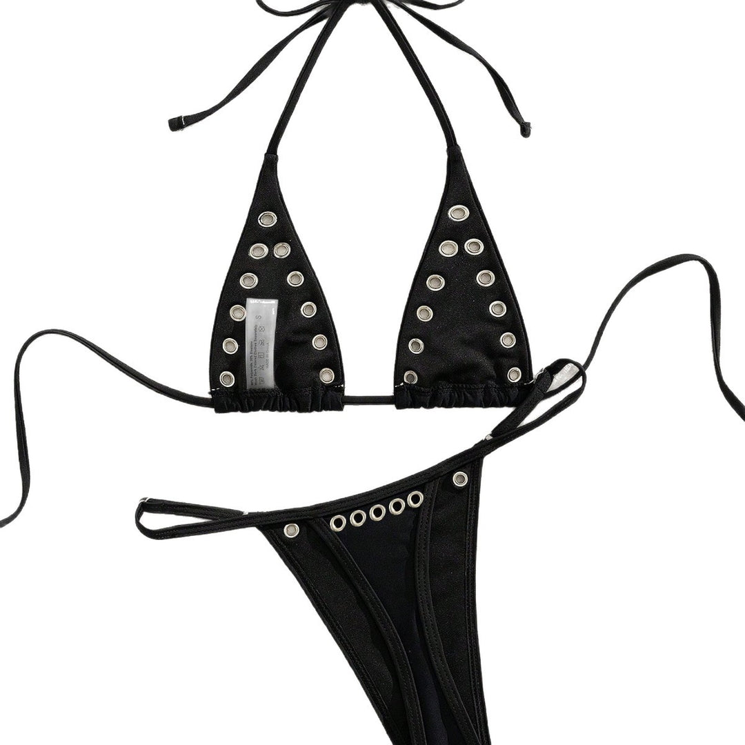 Damen Bikini mit stilvollen Nieten EB