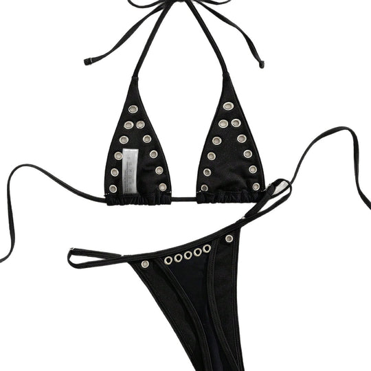 Damen Bikini mit stilvollen Nieten EB