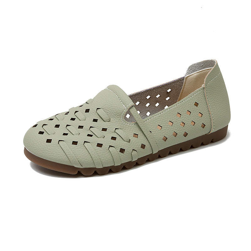 Damen Komfortable und atmungsaktive Slipper mit modischem Cut-Out-Design EB