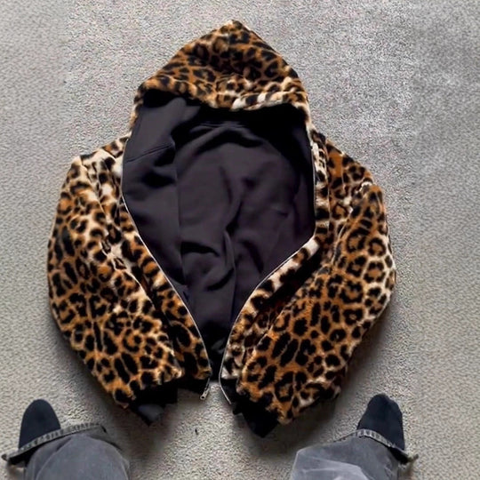 Damen Hoodie mit luxuriösem Kunstfellfutter EB