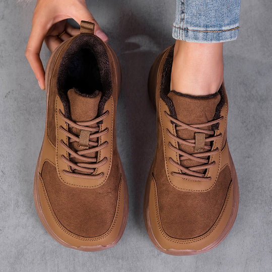 Damen Komfortable und warme Freizeitsneaker EB