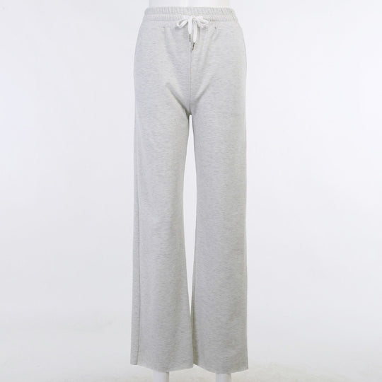 Damen Bequeme Freizeithose mit elastischem Bund und Kordelzug EB