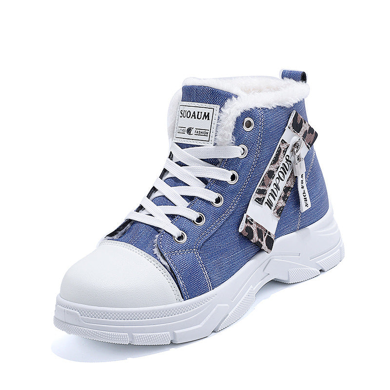 Damen Hohe Sneakers mit wärmendem Innenfutter und robuster Sohle EB