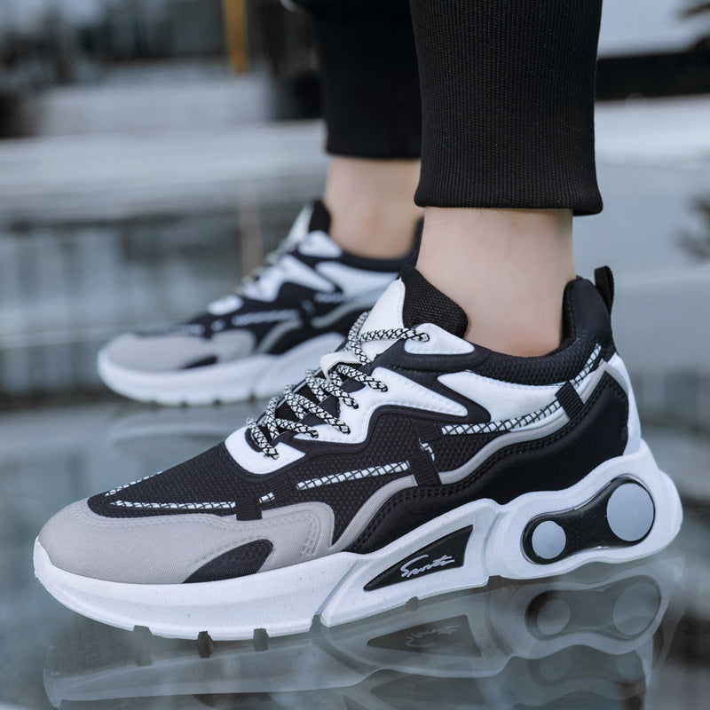 Damen Sportliche Chunky Sneakers mit atmungsaktiver Oberflächenstruktur EB