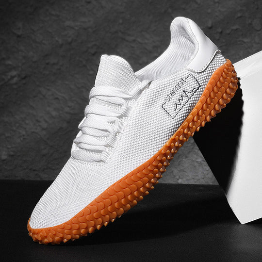 Herren Camouflage Strick-Sneaker mit griffiger Wabenprofilsohle und gepolstertem Knöchelkragen EB