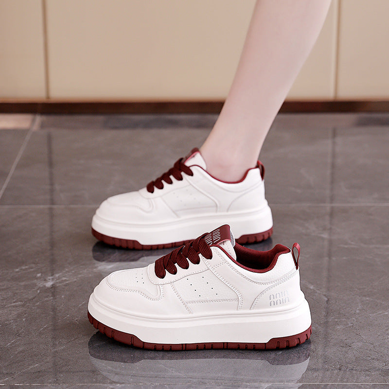 Damen Komfortable Sneaker mit dicker Sohle EB