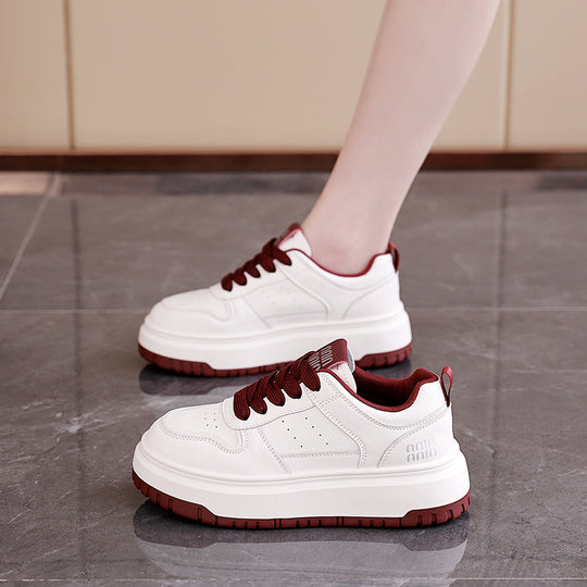 Damen Komfortable Sneaker mit dicker Sohle EB