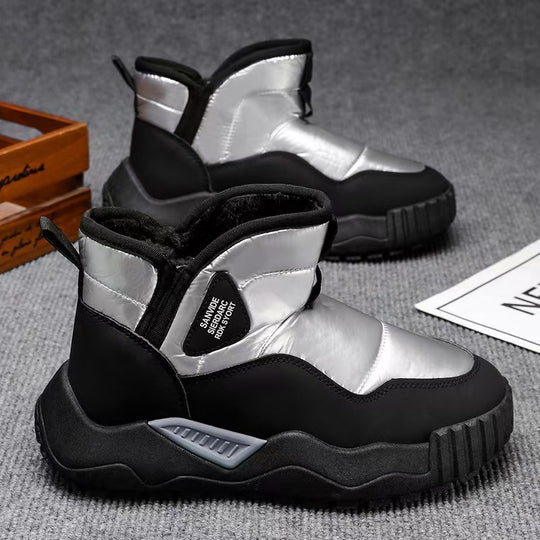 Damen modische Winterboots mit warmem Futter und rutschfester Sohle EB