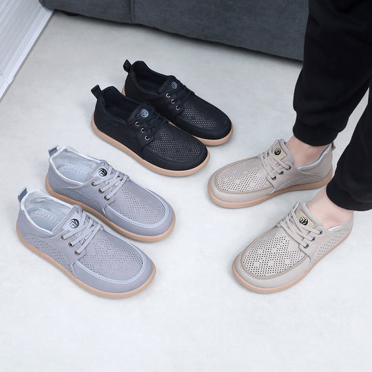 Damen Atmungsaktive Sneaker mit Lochmuster und rutschfester Sohle EB