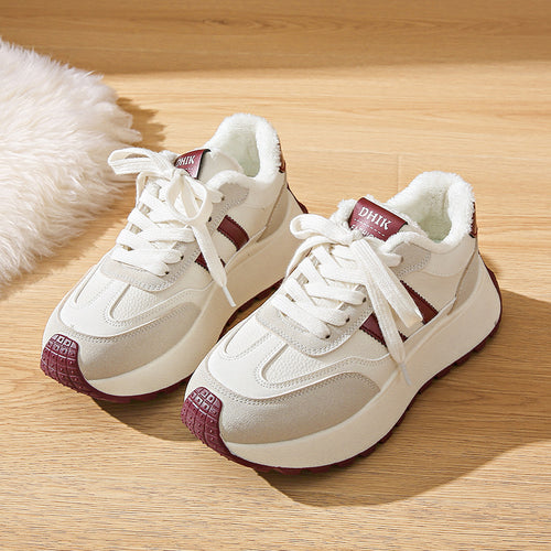 Damen Freizeit Sneakers mit kuscheligem Innenfutter und rutschfester Sohle EB