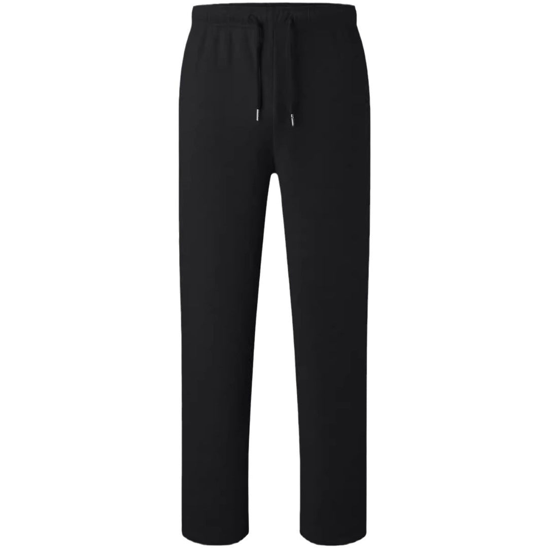Herren nan Relaxed-Fit Sweatpants mit geradem Bein Fleece-Innenfutter und elastischem Kordelbund EB