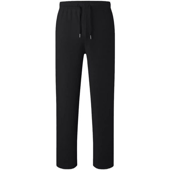 Herren nan Relaxed-Fit Sweatpants mit geradem Bein Fleece-Innenfutter und elastischem Kordelbund EB