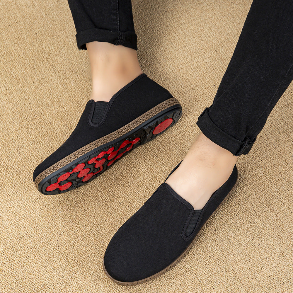 Damen klassische Slip-On Slipper aus elastischem Material EB