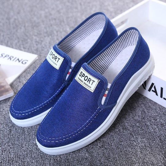 Damen Sportliche Canvas Slipper EB