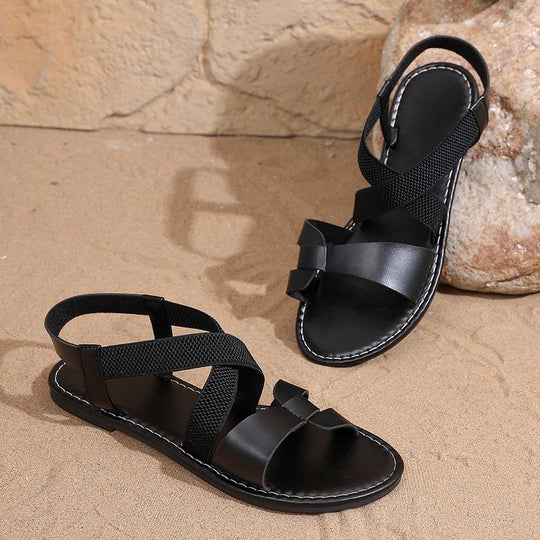 Damen modische Sandalen mit elegantem Riemendesign EB