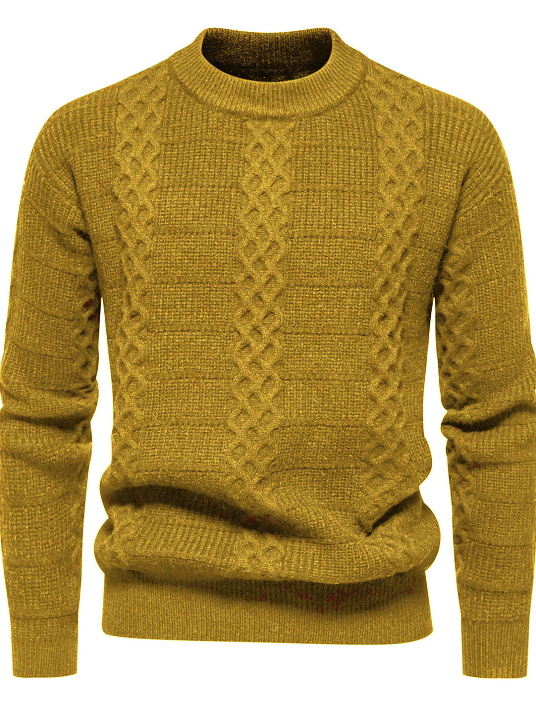 Herren Strukturierter Strickpullover mit hohem Kragen EB