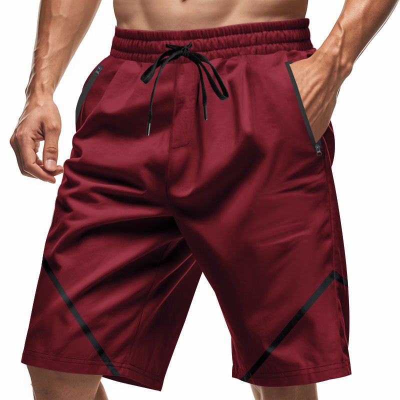 Herren Sportliche Shorts mit elastischem Bund und praktischen Reißverschlusstaschen EB