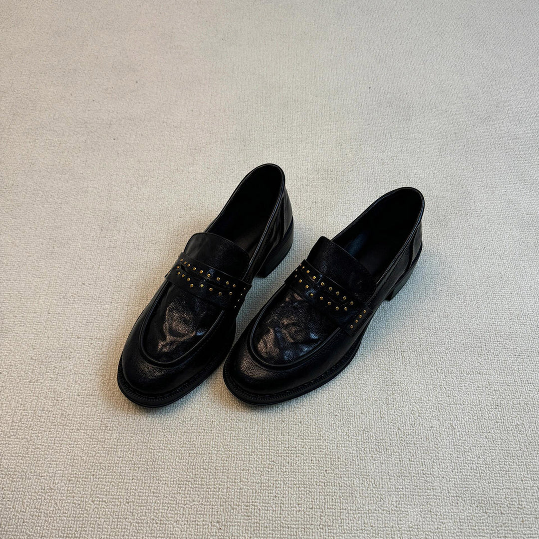Damen Mokassins mit eleganten Nietenakzenten EB